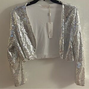 Silver Sequin Women's Jacket
